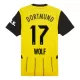 Borussia Dortmund Wolf 17 Virallinen Kotipelipaita Miehet 2024/25