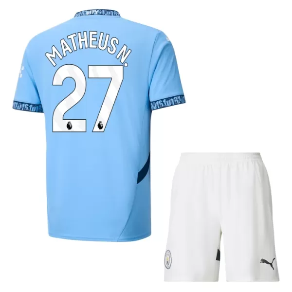 Manchester City Matheus Nunes 27 Virallinen Kotipelipaita Lapset 2024/25