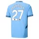 Manchester City Matheus Nunes 27 Virallinen Kotipelipaita Lapset 2024/25