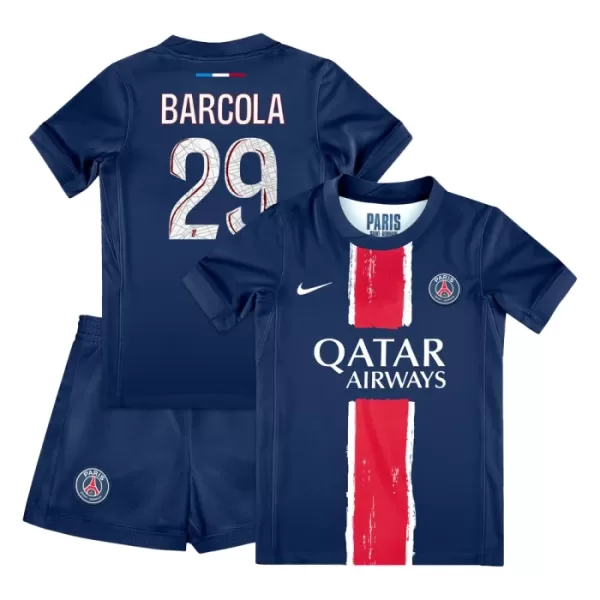 Paris Saint-Germain Bradley Barcola 29 Virallinen Kotipelipaita Lapset 2024/25