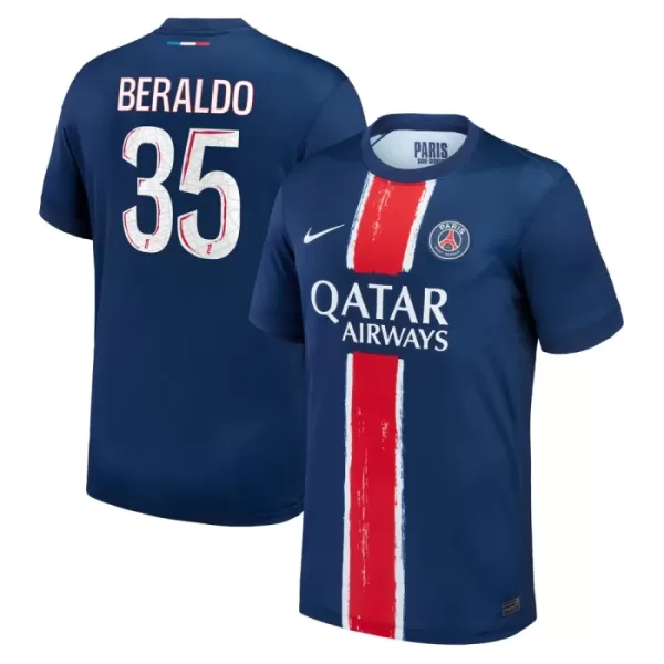 Paris Saint-Germain Lucas Beraldo 35 Virallinen Kotipelipaita Miehet 2024/25