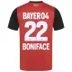 Bayer 04 Leverkusen Victor Boniface 22 Virallinen Kotipelipaita Lapset 2024/25