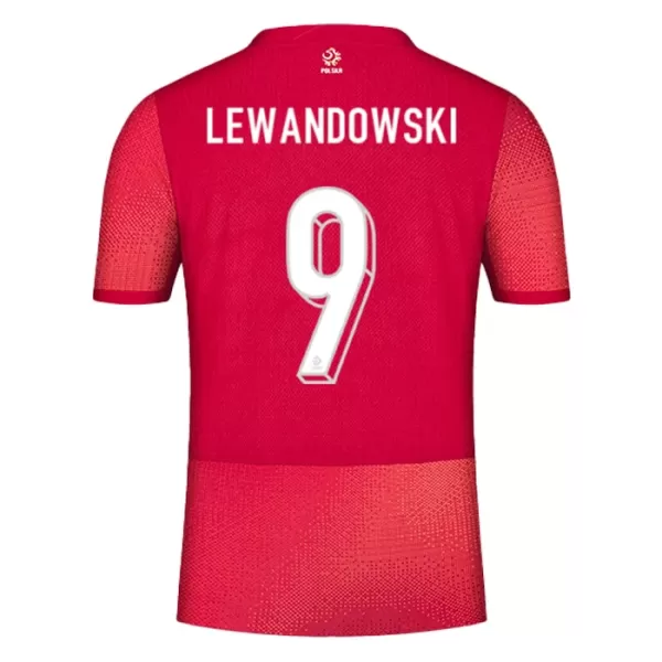 Puola Robert Lewandowski 9 Virallinen Vieraspelipaita Miehet Euro 2024