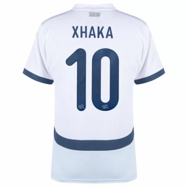 Sveitsi Xhaka 10 Virallinen Vieraspelipaita Miehet Euro 2024