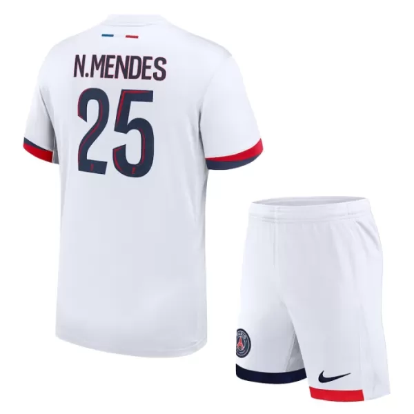 Paris Saint-Germain Nuno Mendes 25 Virallinen Vieraspelipaita Lapset 2024/25