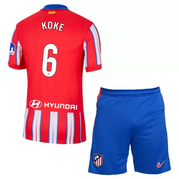 Atlético Madrid Koke 6 Virallinen Kotipelipaita Lapset 2024/25