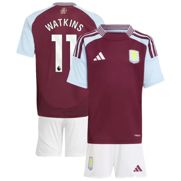 Aston Villa Watkins 11 Virallinen Kotipelipaita Lapset 2024/25