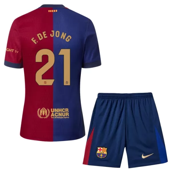 FC Barcelona Frenkie de Jong 21 Virallinen Kotipelipaita Lapset 2024/25