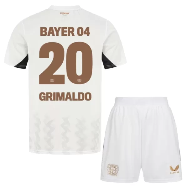 Bayer 04 Leverkusen Alejandro Grimaldo 20 Virallinen Vieraspelipaita Lapset 2024/25