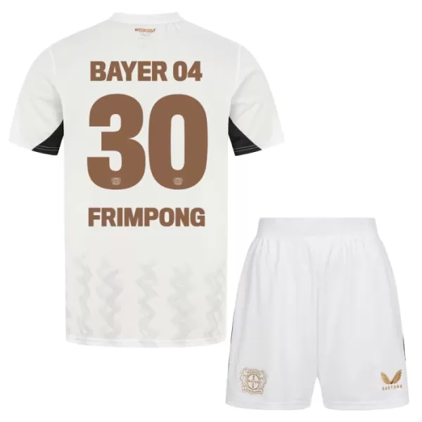 Bayer 04 Leverkusen Jeremie Frimpong 30 Virallinen Vieraspelipaita Lapset 2024/25