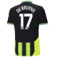 Manchester City Kevin De Bruyne 17 Virallinen Vieraspelipaita Miehet 2024/25