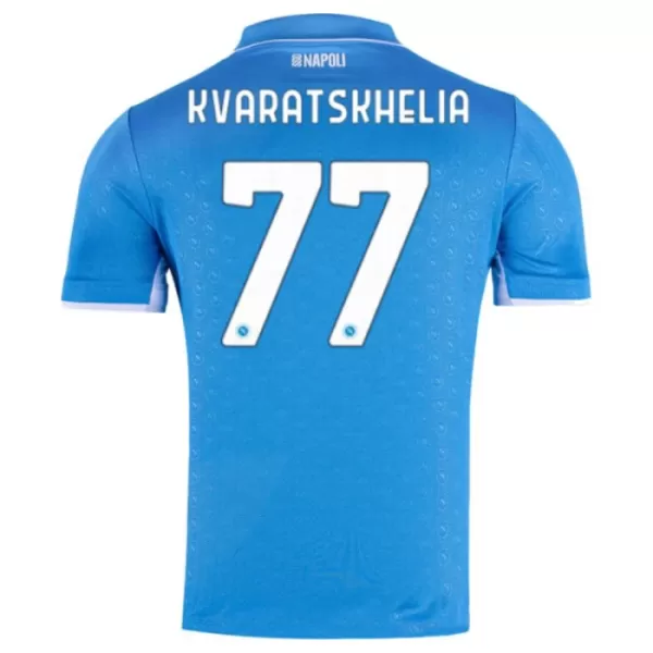 Napoli Kvaratskhelia 77 Virallinen Kotipelipaita Miehet 2024/25