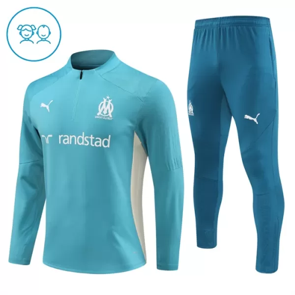 Olympique Marseille Teal Version Harjoittelupusero puvut Lapset 2024/25