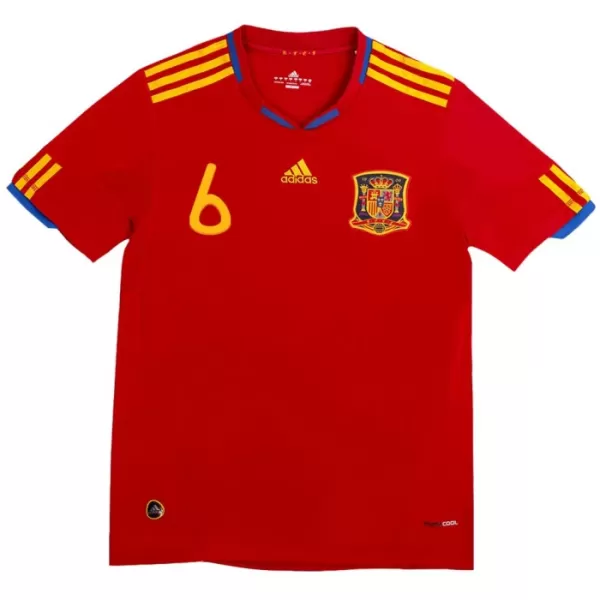 Espanja A. Iniesta 6 2010 Virallinen Kotipelipaita Miehet Retro