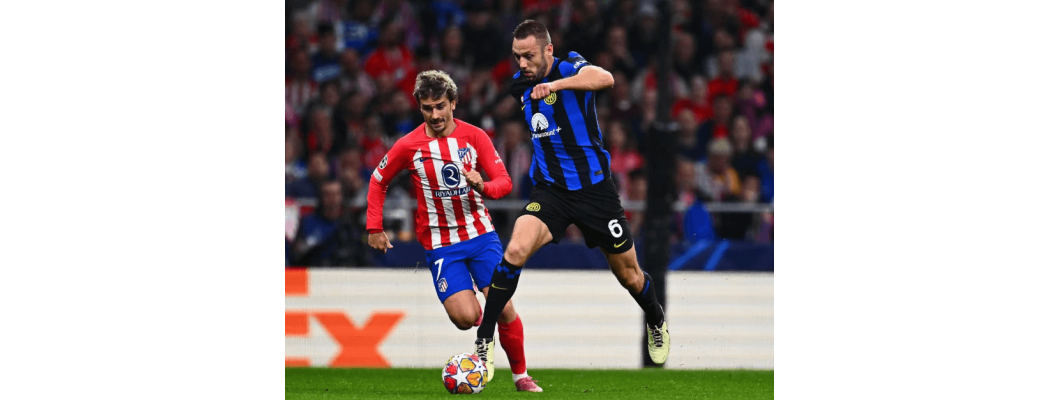 Atletico Madrid etenee Mestarien liigan puolivälieriin lukemin 5-4 Inter Milan