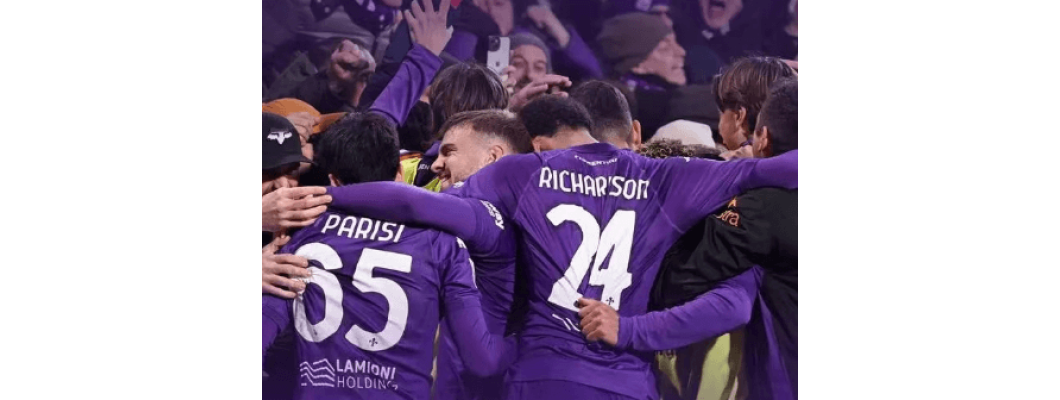 Fiorentina voitti Inter Milanin 3-0 ja palasi neljän parhaan joukkoon